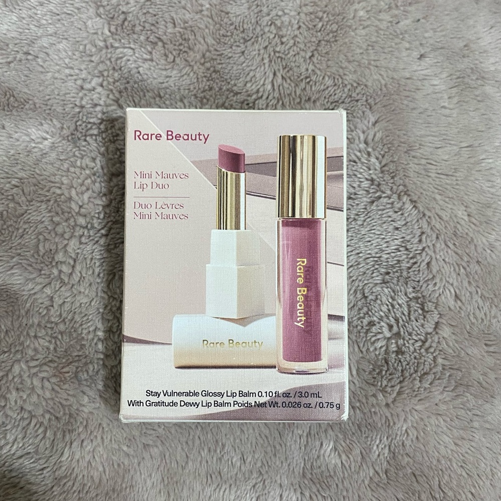 Rare Beauty mini Mauves lip duo